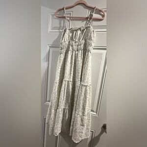 Floral Print Cream dress